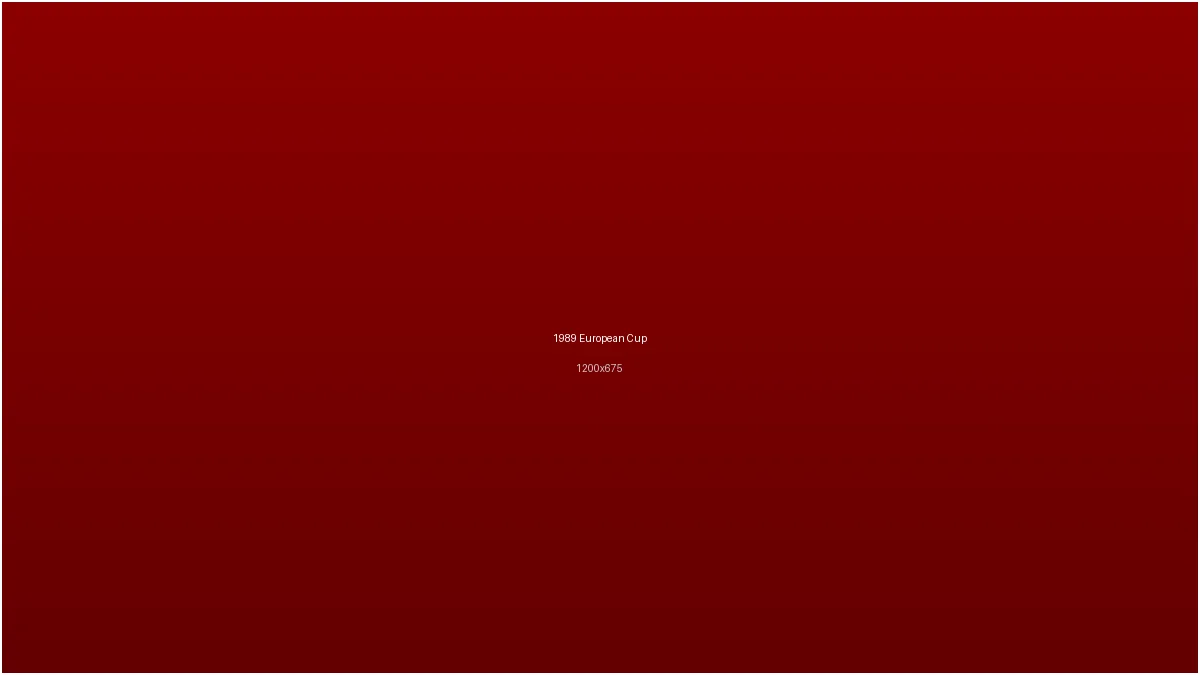 奇异果体育1989年欧冠决赛球队庆祝场景